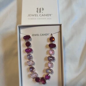 Bomb Party Jewel Candy Bracelet- The Oudette Pink and Purple Ombré Bracelet